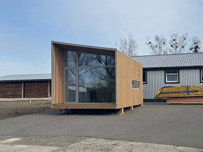 Выставочный образец модульного дома RUBI в 8-метровом исполнении (доступен для просмотра)